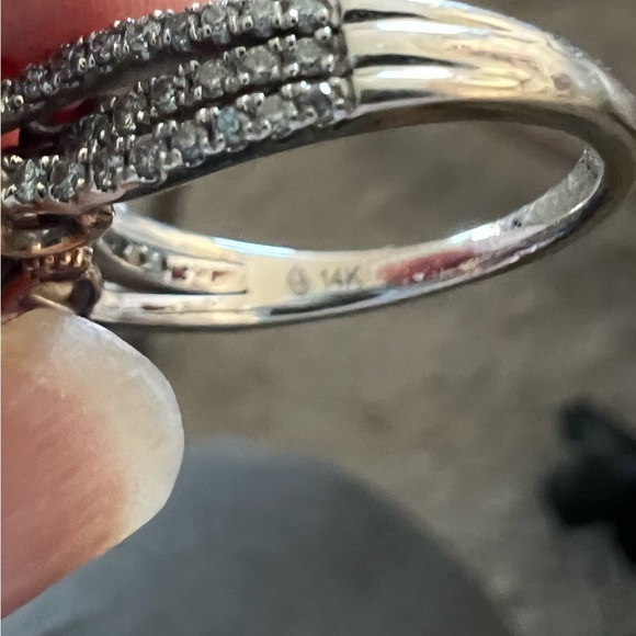 Wedding Ring set. 14k rose gold ** Serious inquiries only** - Picture 5 of 6